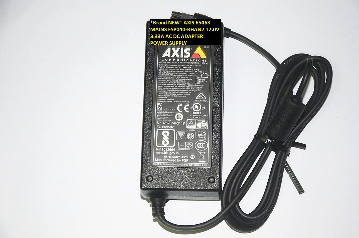 *Brand NEW* MAINS FSP040-RHAN2 65463 AXIS 12.0V 3.33A AC DC ADAPTER POWER SUPPLY